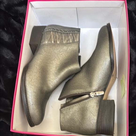 Vince Camuto Shoes - Vince Camuto Pewter Rock Ankle Boots